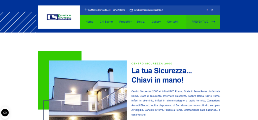 centro sicurezza homepage
