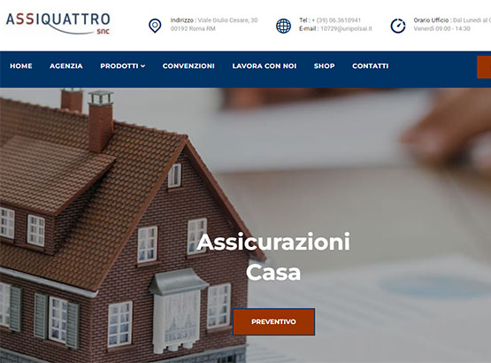 realizzazione sito web assiquattro snc