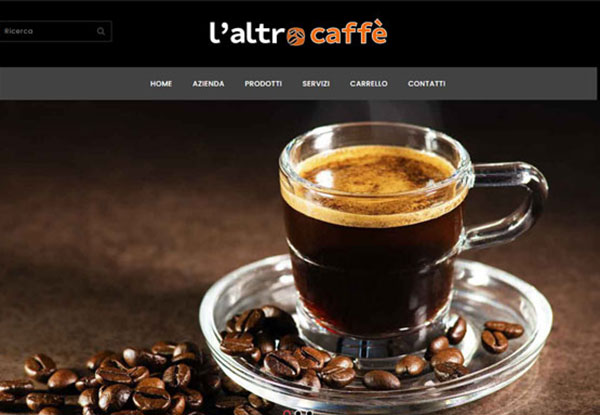 sito web nero oro caffè